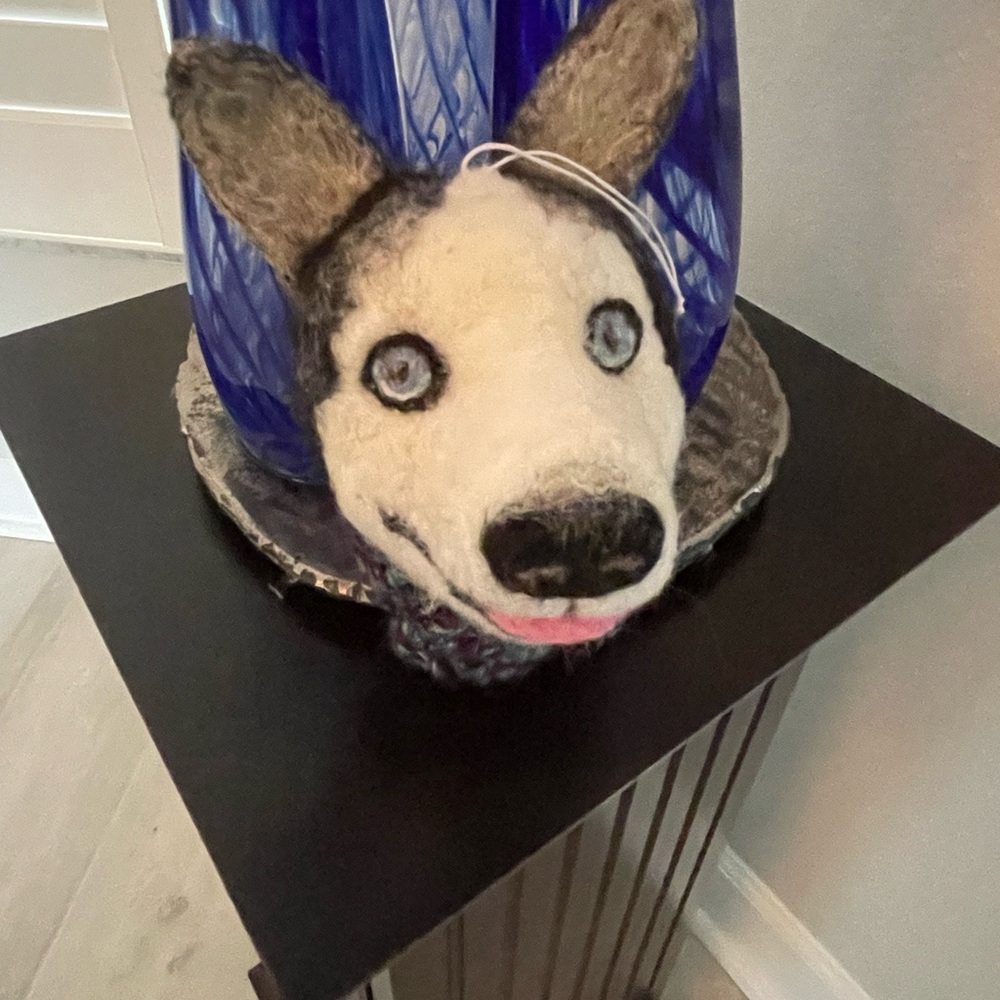 Hand crafted Custom order pet needle felted dog artisan one of a kind ornament - Picture 9 of 15